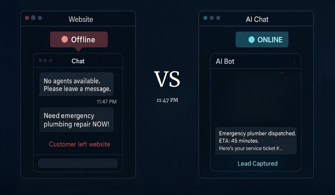 Why 24/7 AI Chat Outperforms Live Agents for After-Hours Lead Capture